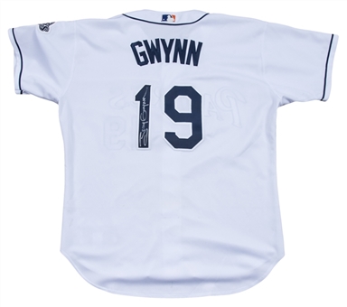 2000 Tony Gwynn Game Used & Signed San Diego Padres Home Jersey (PSA/DNA) 